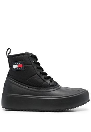 Tommy Jeans oversize rubber sole boots - Schwarz