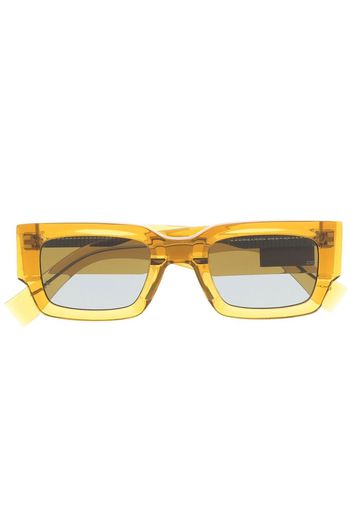 Tommy Jeans tinted square-frame sunglasses - Gelb