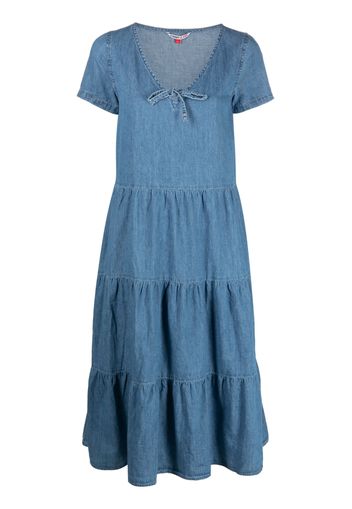 Tommy Jeans short-sleeve cotton dress - Blau