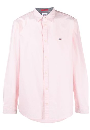 Tommy Jeans long-sleeve cotton shirt - Rosa