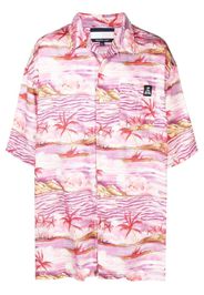 Tommy Jeans oversize palm-print shirt - Rosa