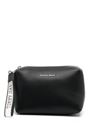 Tommy Jeans logo-lettering make up bag - Schwarz