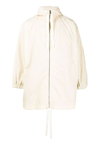 Toogood hooded drawstring cotton coat - Nude