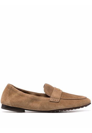 Tory Burch slip-on leather loafers - Braun