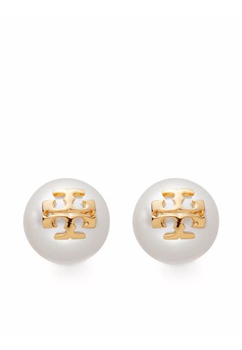 Tory Burch Kira Perlenohrstecker - Weiß