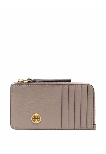 Tory Burch Portemonnaie mit Logo-Schild - Grau