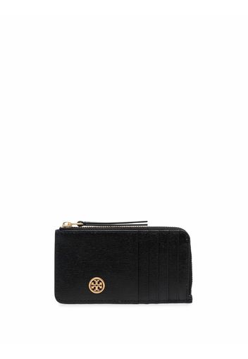 Tory Burch logo-plaque cardholder - Schwarz