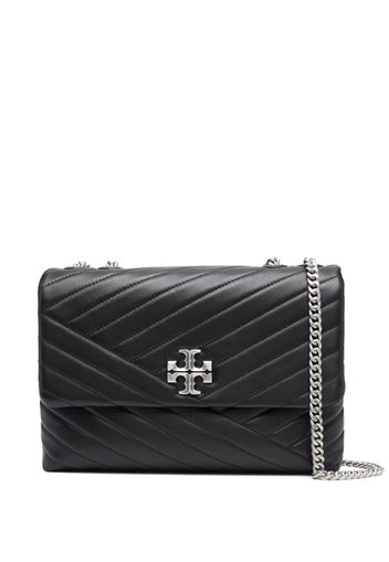 Tory Burch Kira Schultertasche mit Zickzackmuster - Schwarz