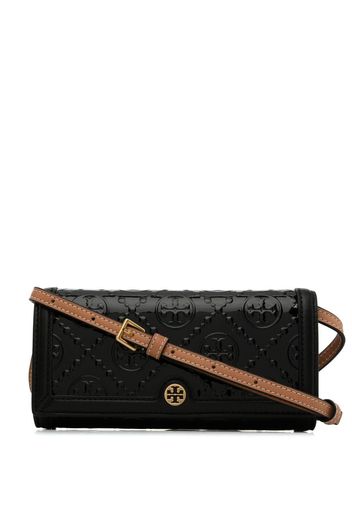 Tory Burch Schultertasche mit Monogramm - Schwarz