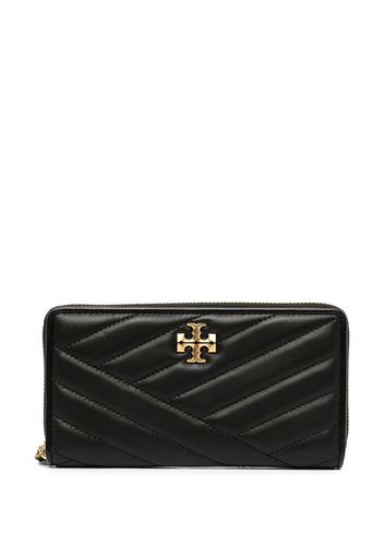 Tory Burch chevron-quilted continental wallet - Schwarz