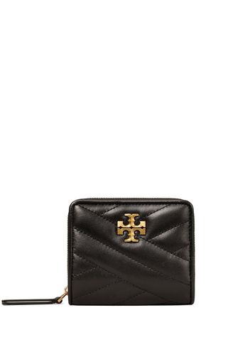 Tory Burch Gestepptes Portemonnaie mit Logo - Schwarz