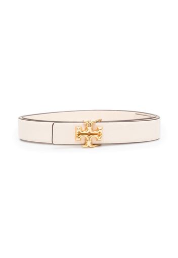 Tory Burch logo-plaque buckle belt - Nude