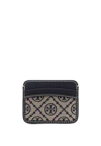 Tory Burch Kartenetui mit Monogramm - Schwarz