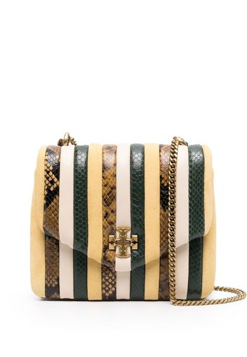 Tory Burch Kira striped crossbody bag - Gelb