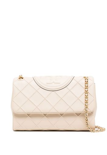 Tory Burch Fleming leather shoulder bag - Nude