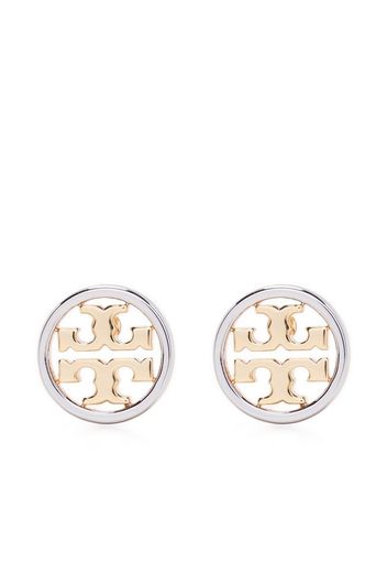 Tory Burch Miller openwork-logo earrings - Gold