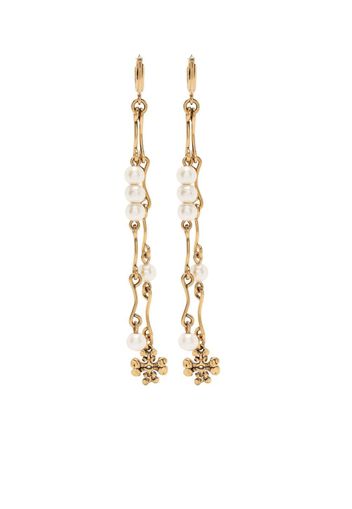 Tory Burch Brutalist linear earrings - Gold