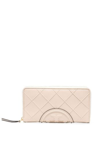 Tory Burch debossed-logo leather purse - Nude