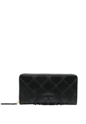 Tory Burch debossed-logo leather purse - Schwarz