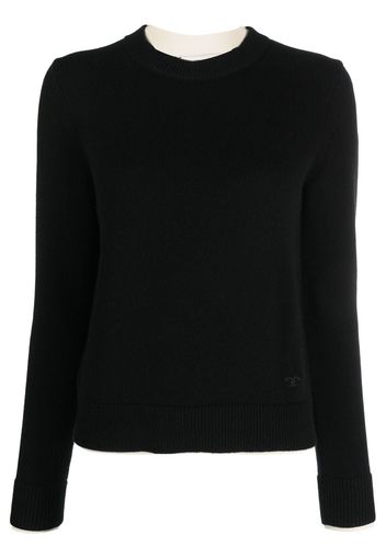 Tory Burch crew neck cashmere jumper - Schwarz