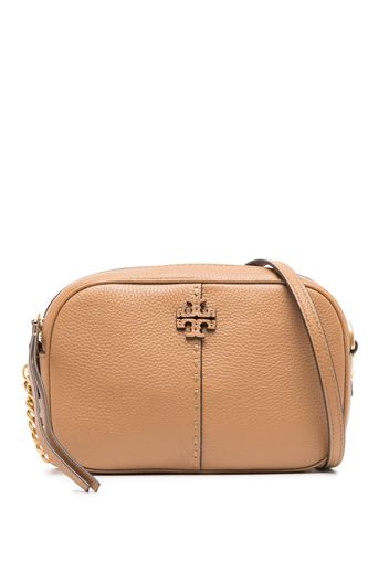 Tory Burch McGraw leather camera bag - Nude