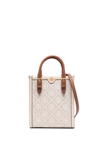 Tory Burch monogram-pattern print tote bag - Weiß