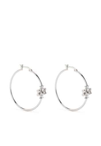 Tory Burch small Eleanor hoop earrings - Silber
