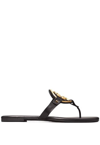 Tory Burch Metal Miller Soft flat sandals - Schwarz