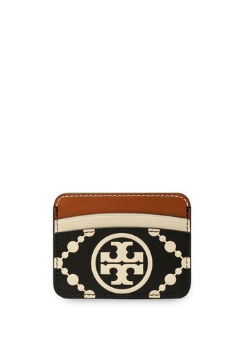 Tory Burch Kartenetui mit Monogramm - Schwarz