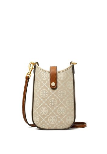 Tory Burch Umhängetasche mit T-Monogramm - NATURAL