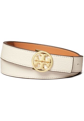 Tory Burch Wendbarer Gürtel mit Logo-Schnalle - Weiß