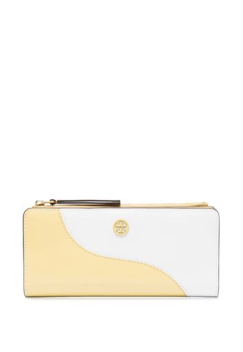 Tory Burch logo-plaque continental wallet - Weiß