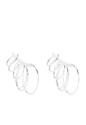 Tory Burch multi-hoop design earrings - Silber