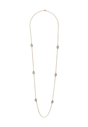 Tory Burch Roxanne Carabiner crystal-embellished necklace - Gold