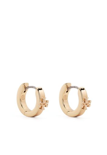 Tory Burch Double T-motif polished earrings - Gold