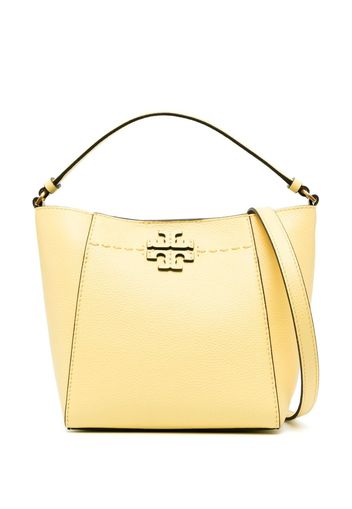 Tory Burch McGraw logo-patch bag - Gelb