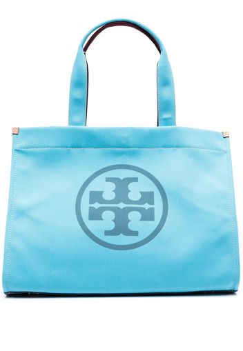 Tory Burch colour-block tote bag - Blau