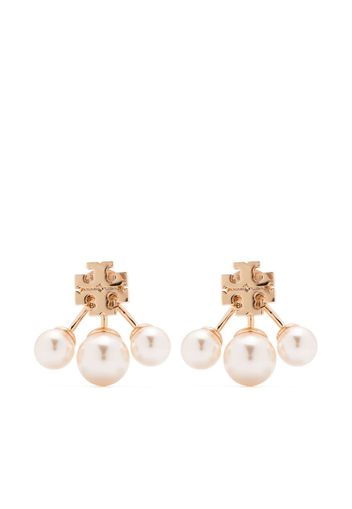 Tory Burch Kira post-back pearl earrings - Gold