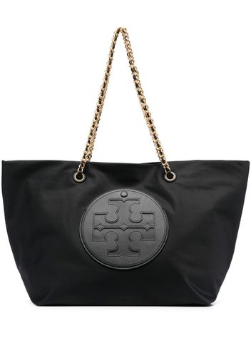 Tory Burch Ella logo-patch tote bag - Schwarz