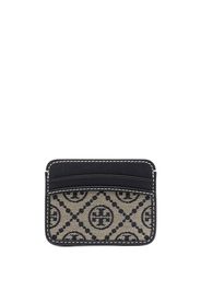 Tory Burch Kartenetui mit Monogramm - Schwarz