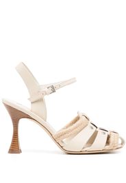 Tory Burch Fisherman 90mm heeled sandals - Nude