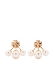 Tory Burch Kira post-back pearl earrings - Gold