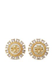 Tory Burch Kira Ohrstecker mit Kristallverzierung - Gold
