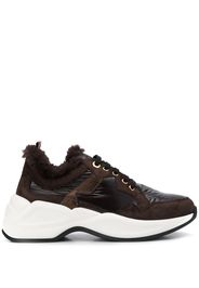 Tosca Blu Sneakers mit Faux Fur - Braun