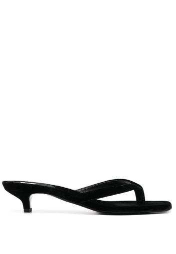 Totême The Velvet Flip-Flops 55mm - Schwarz