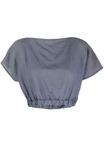 TOTEME Cropped-T-Shirt - Blau