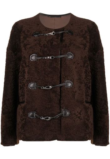 TOTEME Teddy Shearling-Jacke - Braun