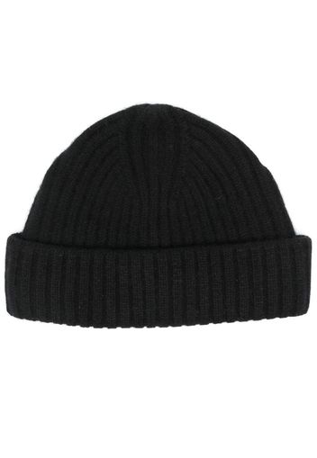 Totême Gerippte Beanie - Schwarz