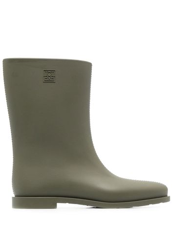 TOTEME Rain logo-debossed boots - Grün