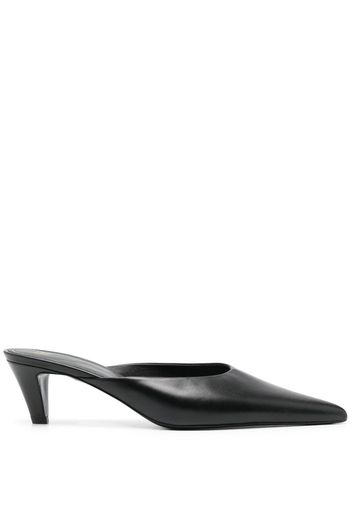 TOTEME pointed-toe 65mm leather mules - Schwarz